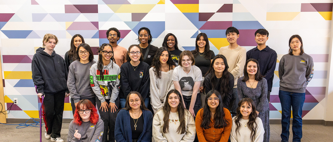 group photo from a student organization meeting